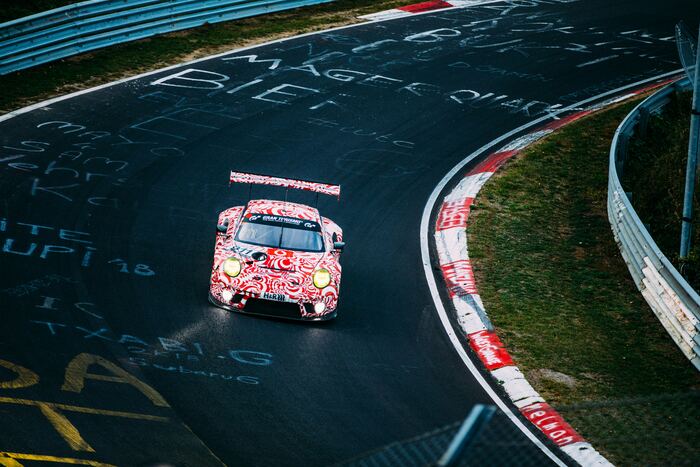 Porsche GT car on the Nurburgring